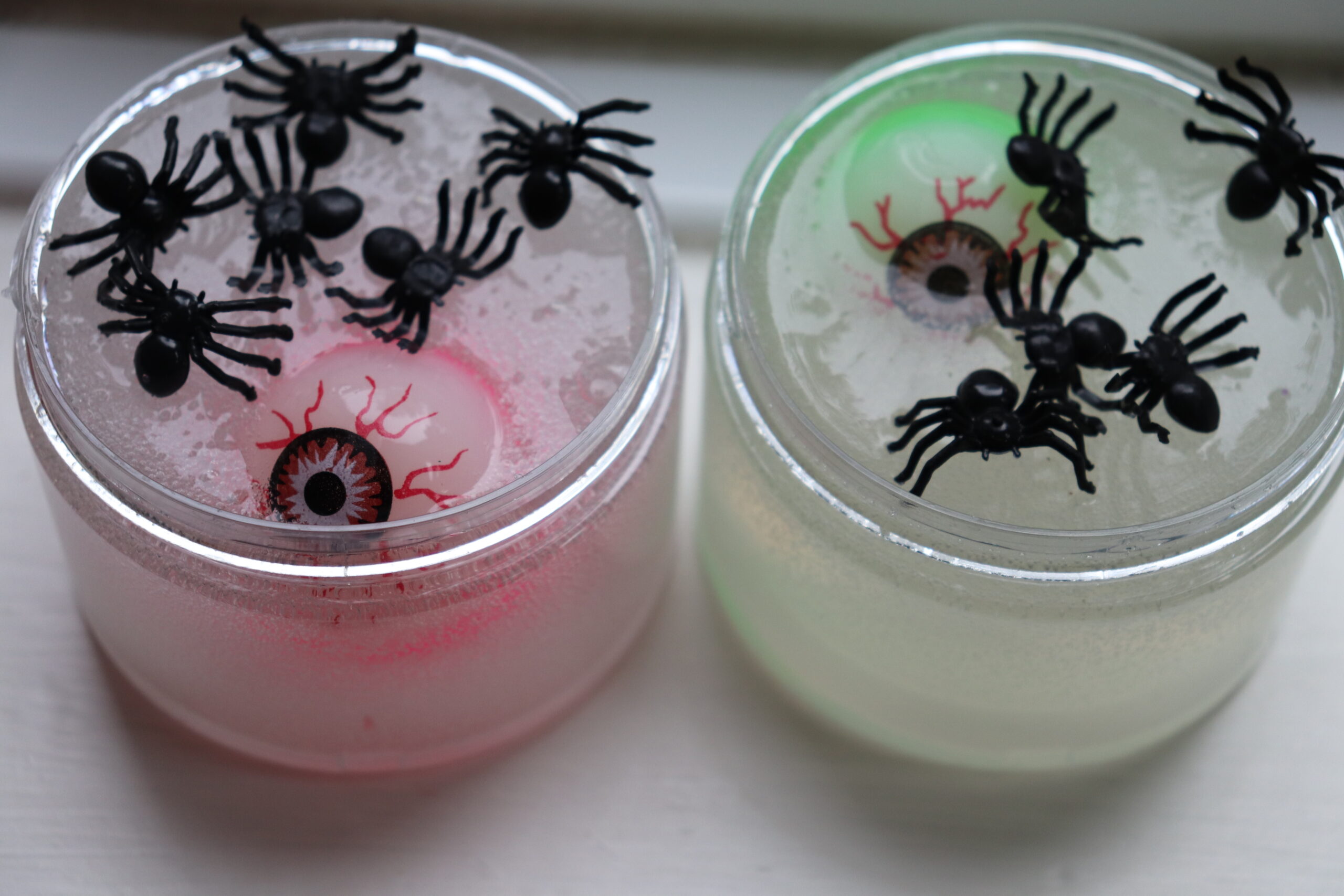 clear spooky eye slime